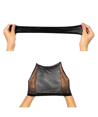 Blisstime Pack of 12 Black Wig Cap Open End Mesh Net Liner Weaving Cap - Buy Online on GoSupps.com