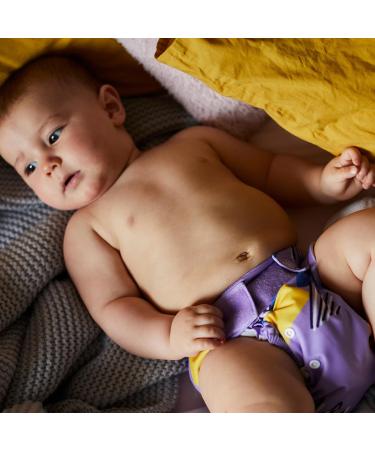 Buy Bambino Mio Reusable Diapers Set - Try It Box 5 Cloth Diapers & 100 Diaper Fleece | Eco-Friendly & Stylish - Brave & Loud - Buy Online on GoSupps.com