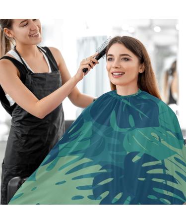 Waterproof Barber Cape - Tropical Leaves & Cheetah Haircut Bib for Men & Women | Unisex Hair Cutting Cape - Buy Online on GoSupps.com