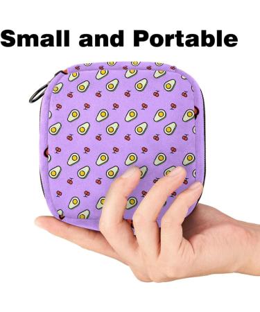 Avocados & Cherries Women s Bandage Storage Bag - Portable Menstrual Cup & Pad Pocket with Zipper for Teens & Women - Buy Online on GoSupps.com