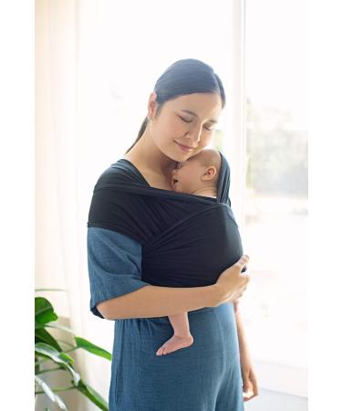 Ergobaby Aura Baby Wrap Carrier | 100% Viscose | Pure Black | Newborn to Toddlers up to 11kg - Buy Online on GoSupps.com