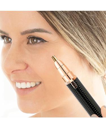 Nose hair trimmer for women precision trimmer for nose and ears painless compact and light waterproof battery operated skinfriendly ideal Black - Buy Online on GoSupps.com