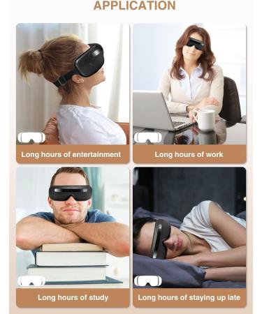 Buy UME Eye Massager with Heat - Portable Heated Eye Mask for Migraine Relief & Improved Sleep | Gift for Father's Day - Buy Online on GoSupps.com