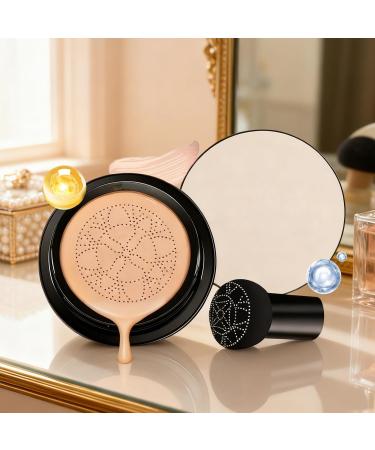  Jingmiger Cushion Makeup | Long-Lasting Full-Coverage Concealer - CC Cream Air Cushion Concealer For Dry Sensitive Oily Skin Daily Use Travel Wedding Birthday - Buy Online on GoSupps.com