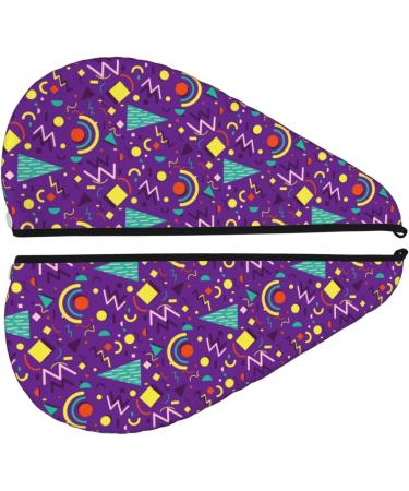 Hair Towel Wrap - Quick Drying Turban | Retro 80s Style Hair Drying Towel with Button - Buy Online on GoSupps.com