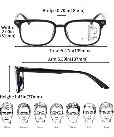 Suertree Multifocal Bifocal Reading Glasses - Anti-Blue Light Unisex 3PC +3.50 Ideal for Daily Use and Reading Aid - Buy Online on GoSupps.com