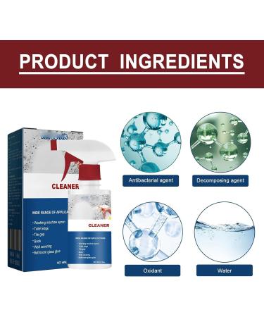 Gelmalls Cleaner Gelmalls Bathroom Cleaner Quick-Acting Foaming Stain Remover Spray Gelmalls Cleaner Spray Gelmalls Cleaner Foam Spray for Kitchen Bathroom 60ml (1pcs) - Buy Online on GoSupps.com