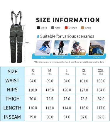 Pioneer Camp Men's Ski Pants XL - Gray Lined Suspenders for Snowboarding & Skiing | Outdoor Winter Wear - Buy Online on GoSupps.com