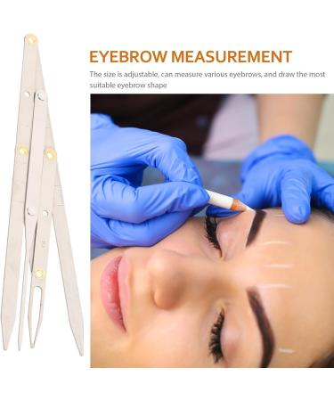 R gle Sourcils Acier Inoxydable R gle du Outil de Mesure pour Dessiner les Sourcils Argent - Buy Online on GoSupps.com
