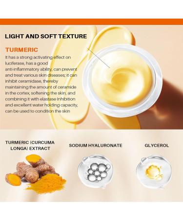 Turmeric Face Cream Face Moisturiser Anti Aging Cream for Radiant & Glowing Skin Dark Spot Corrector Remover for Face Natural Turmeric Cream Skin Care Moisturizing Erase Fine Lines Firming - Buy Online on GoSupps.com