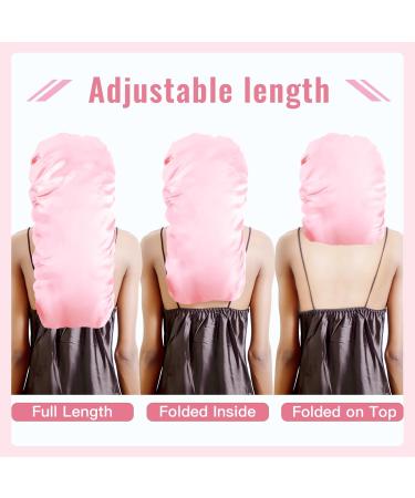 Bonnet Queen Satin Silk Sleep Cap - Adjustable Ladies Night Hair Care & Curler for Curly Long Hair | Mr. Motora - Buy Online on GoSupps.com