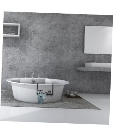 GLEAVI 1 Set Home Rear for of Hanger Punch- Clothing Door Over Iron Punch Towel The Rack Hook 37.5x26.3x4.5cm Black - Buy Online on GoSupps.com