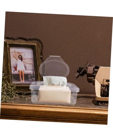 Hoement 6 STK Baby Towels Box | Disposable Wiping Holder for Children's Room | Reusable Travel Towels & Diaper Cloths | Transparent 19.5x12.5cm - Perfect for On-the-Go Parents - Buy Online on GoSupps.com