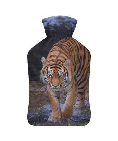 Wildtiger Hot Water Bottle With Cover Plush Bed Bottle Hand Warmer For Adults And Children 26.5X15.3cm