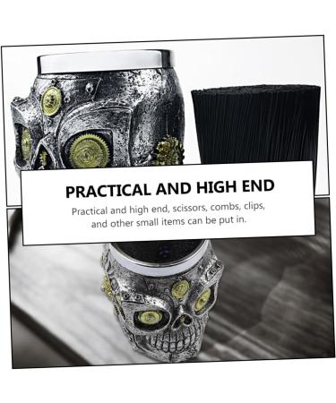 1 Piece Mechanical Skull Hairdressing Holder Hairdressing Tool Storage Stand for Hairdressing Combs Desk Accessories Key Ring Organiser Resin - Buy Online on GoSupps.com