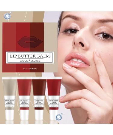Lip Balm Cream Lip Conditioner Balm - 4Pcs Lip Gloss Stick Moisturizing Lip Cream Set Small Lip Moisturizer Lip Gloss - Buy Online on GoSupps.com