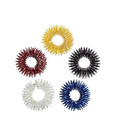 Vosarea fidget ring 10 st spiked finger rings acupressure ring acupressure finger rings in finger yang yang ring finger massage ring finger circulation ring figette ring pointed medicines