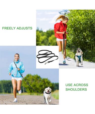 Dog Training Double Ended Leads : 2m Hands Free Adjustable Pet Training leash for Running Walking - Retractable Multifunctional Strong Nylon Puppy Lead Rope for Small Medium Dogs - Buy Online on GoSupps.com