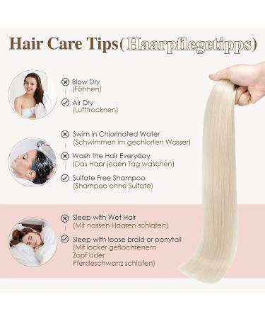 Buy Tess Tape Extensions Real Hair Platinum Blond #70 - 10 Piece 12 (30cm) Remy Human Hair Tape-In Extensions - Smooth & Lightweight 20g - Buy Online on GoSupps.com