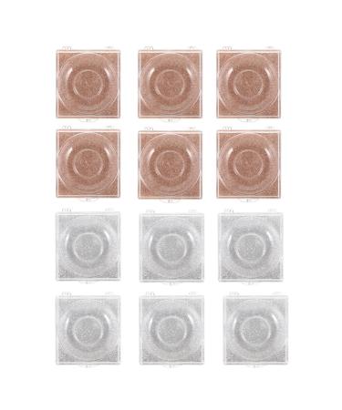 STOBAZA Lot de 12 Bo tes Transparentes pour Faux Cils Organisateur Compact en Plastique Support Plateau Emballage L ger pour Rangement de Cils tui Portable Beaut et Voyage