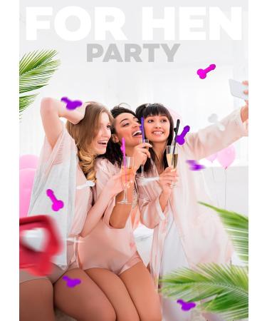 15pcs Bachelorette Party Straw Confetti Pack Bride Party Drinking Straws Bachelorette Party Pennis Straws Hen Straws Naughty Crazy Hen Night Straws Funny Bachelorette Party Drinking Straws - Buy Online on GoSupps.com