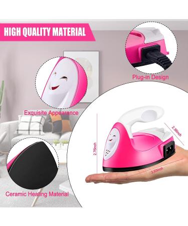 ACHENYUANYUAN Mini Heat Press Machine - Portable Iron for DIY T-Shirts, Shoes, Bags, Hats - Red - Buy Online on GoSupps.com