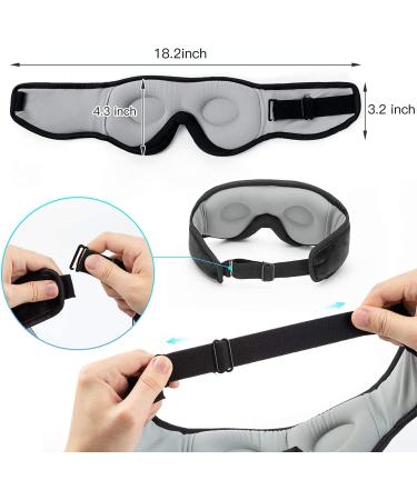 Bluetooth Sleep Mask with Ultra Thin Speakers - Boodlab 3D Wireless Headphones for Sleeping, Insomnia, Meditation, and Travel - Washable Black Mask, Ideal Gift for Men and Women - Buy Online on GoSupps.com