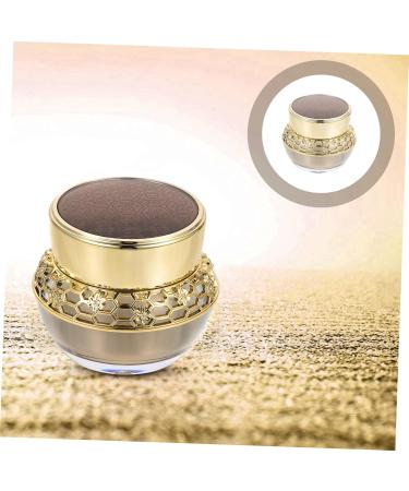 Didiseaon Cream Bottle Small Beard Comb Empty Sample Jar Empty Face Cream Container Plastic Vials Refillable Face Cream Container Clear Container with Lid Pot Jar Dispenser Pp Glass Travel 6X5.5X5.5CM Golden - Buy Online on GoSupps.com