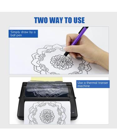 Liumate Tattoo Transfer Paper - 100 Sheets, 4 Layers, A4 Size Thermal Stencil Paper for DIY Tattooing - Buy Online on GoSupps.com