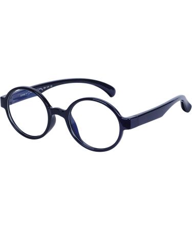 Shop Stylish Children's Blue Light Filter Glasses - UV Block TR90 Round Frame Anti-Slide Band & Case for Young Girls - Buy Online on GoSupps.com