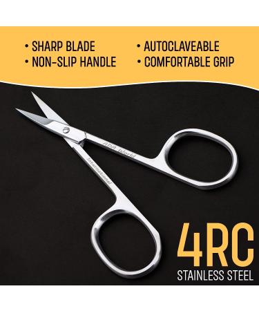 Nail Manicure Scissors for Beard, Mustache, Ear, Facial Hair, Eyebrows & Eyelashes - Style 1 - Buy Online on GoSupps.com