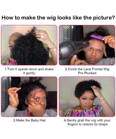 Blonde Pixie Cut Lace Front Wig | Short Curly Human Hair | Pre-Plucked T30 Ombre Brown Highlights - Buy Online on GoSupps.com