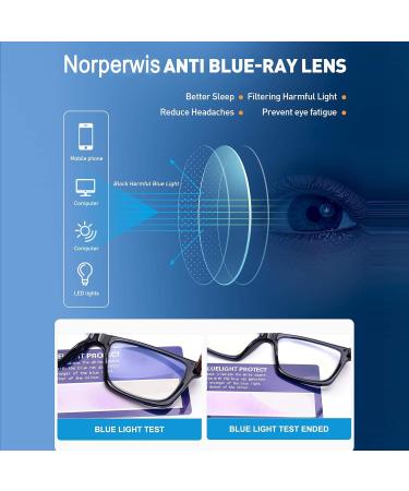 Shop NORPERWIS 6 Pack Ladies Reading Glasses - Trendy Blue Light Blocking Spring Hinge Eyewear for Women (Mix Color 2.00 - Buy Online on GoSupps.com