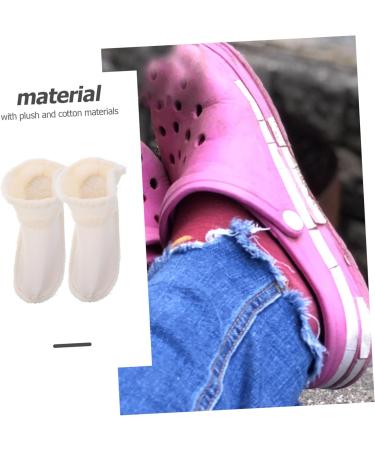 GALPADA 6 Pairs Fleece Shoe Covers - Warm Liner Inserts for Clogs Slippers & Boots - Winter Thermal Socks for Men - Cozy Cotton Insoles - Buy Online on GoSupps.com