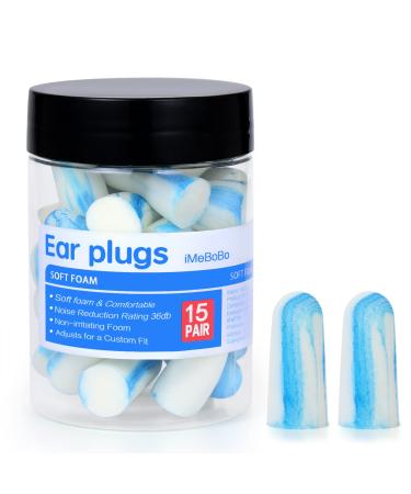 nongovee Soft Foam Noise Cancelling Earplugs Noise Cancelling Sound Insulation Find Peace in a Noisy World Comfortable Ear Plugs for Sleeping Snoring Travel Concerts Work Read 15 Pairs