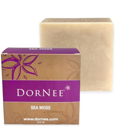 DorNee' Sea Moss Facial Bar Sensitive Skin Natural Made With Wildcrafted Sea Moss Natural Collagen Producer Essential Oil Blend (5.5 oz)