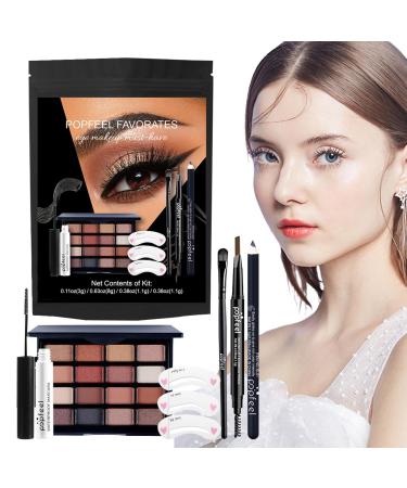 Eyeshadow Eye Liner Eye Makeup Set Make up Kit Portable Long Lasting Waterproof/Set Eye Enhancing Kit Eyeshadow Eye Liner & Mascara for Women Eye Makeup