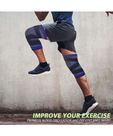 Adjustable Knee Support Brace 1 pack Compression Knee Sleeves for Men Women Use for Meniscus Tear Arthritis Tendinitis Ligament Injury Weight Lifting Anti Slip Knee Brace (Dark Blue XX-Large) Dark Blue XX-Large - Buy Online on GoSupps.com