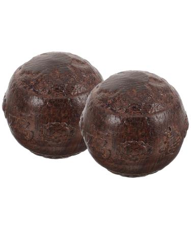 Besportble 1 pair of fascia rolls made of meditation balls wrist training ball baoding balls Hand surface massage balls Hand exercise balls Stress balls eagle wood small ball in medium age