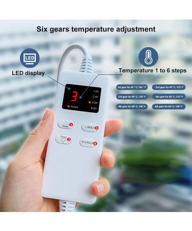 Chiciri's Multifunctional Foot Warmers - 6-Speed Electro Heating 2.7m Cable Easy Care Microplush Perfect for Office Comfort - Buy Online on GoSupps.com