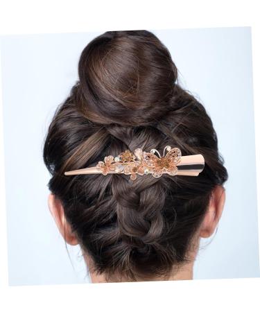 minkissy hair clips clip ins hair accessories hair barrettes hair jewelry hair bling rhinestone hair barrette fancy clips for women vintage horn clip crocodile skin hairpin Metal - Buy Online on GoSupps.com