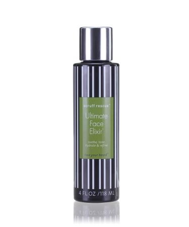 Best After Shave Balm Scruff Rescue Ultimate Face Elixir Premium Anti-Aging Light Lotion for Deep Moisture Soothing Juniper Oak Horsetail Chestnut & Hyaluronic Acid Woody-Citrus Aroma 4 fl oz