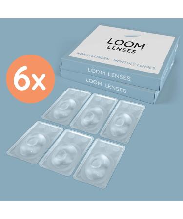 Loom Lenses Monthly Soft Contact Lenses - 6 Pcs | BC 8.6 | Dia 14.2 | -5.75 Dioptria - International Shipping - Buy Online on GoSupps.com