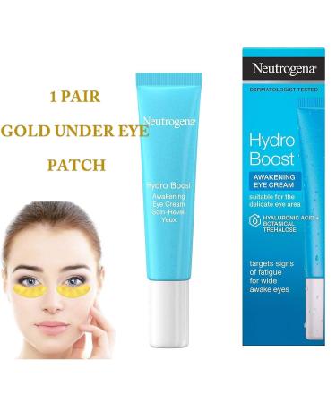 Buy Hydro Boost Eye Awakening Gel-Cream & Gold Under Eye Patch - Intense Hydration for Bright Eyes | 15 ml - Buy Online on GoSupps.com