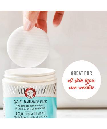 Facial Radiance Pads with Glycolic & Lactic Acids - Exfoliating Face Pads - Buy Online on GoSupps.com