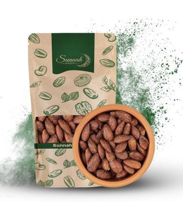 Sunnah Shop smoke almonds 500g BBQ roasted & smoking & salted |Crunchy almonds with hearty smoke aroma |Vegan protein |Smoke tonsils roasted salted almond BBQ spicy 500g