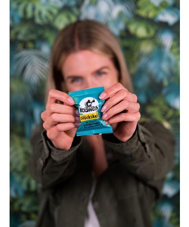 Koawach Lucky Biscuits - Chocolate Vegan Cookies | Organic Fairtrade & Sustainable Individually Packaged | Energy-Boosting Guarana Caffeine Treats - Buy Online on GoSupps.com