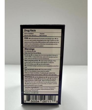 Fast Action Liquid Wart Gel - Maximum Strength Salicylic Acid Treatment for Warts Corns & Calluses | Fast-Acting Wart Remover - Buy Online on GoSupps.com