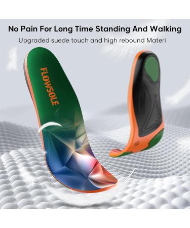 Insoles for Flat Feet - Gel Arch Support & Shock Absorption - Metatarsal Pain Relief Inserts - Comfortable Orthotics for Work Boots & Sneakers - XS Size - Buy Online on GoSupps.com