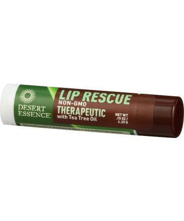 Desert Essence Lip Rescue Tea Tree - 0.15 oz | Moisturizing Lip Balm - Buy Online on GoSupps.com